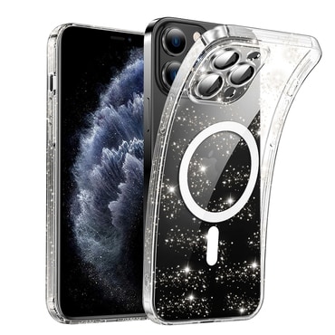 Átlátszó TPU gél tok Techsuit "SparkleSkin Mag” iPhone 11 Pro Max készülékekhez