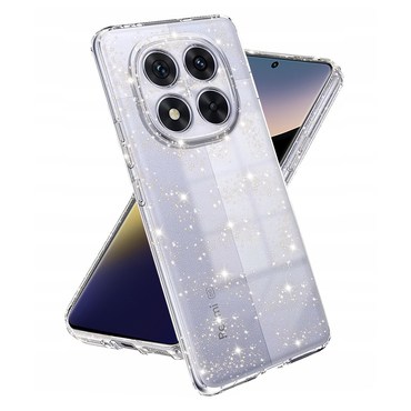 Átlátszó TPU gél tok Techsuit "SparkleSkin” Xiaomi Redmi Note 14 Pro 5G / Poco X7 készülékekhez
