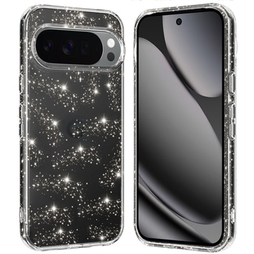 Átlátszó TPU gél tok Techsuit "SparkleSkin” Google Pixel 10 Pro XL készülékekhez