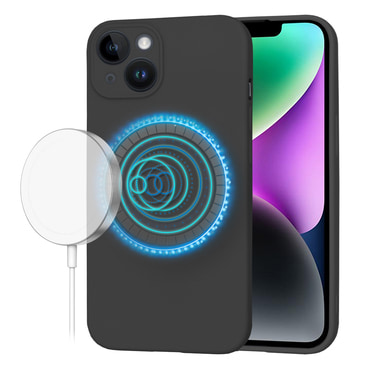 Techsuit SoftFlex MagSafe szilikon tok iPhone 14 készülékhez - fekete