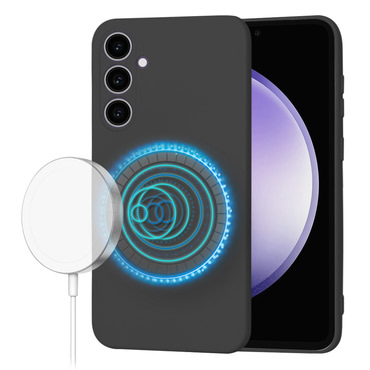 Techsuit SoftFlex MagSafe szilikon tok Samsung Galaxy S23 FE készülékhez - fekete