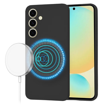 Techsuit SoftFlex MagSafe szilikon tok Samsung Galaxy S23 FE készülékhez - fekete