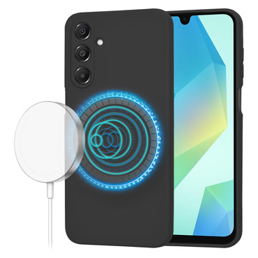 Techsuit SoftFlex MagSafe szilikon tok Samsung Galaxy A16 4G / A16 5G készülékhez - fekete