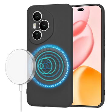 Techsuit SoftFlex MagSafe szilikon tok Honor 400 Pro készülékhez - fekete