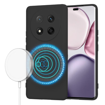 Techsuit SoftFlex MagSafe szilikon tok Honor Magic7 Lite / X9c készülékhez - fekete