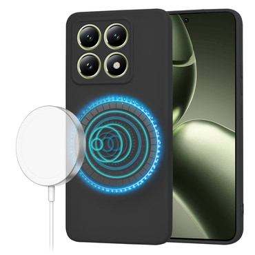Techsuit SoftFlex MagSafe szilikon tok Xiaomi 14T készülékhez - fekete