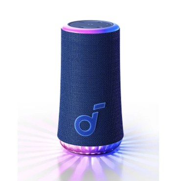 Bluetooth hangszóró Anker "SoundCore Glow" 360°-os hangzással, 30W teljesítménnyel és IP67 szabvánnyal – kék