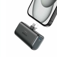Power bank Anker "Nano Power" 5000 mAh, 22,5W, beépített USB-C csatlakozóval – fekete