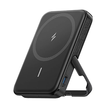 Vezeték nélküli mágneses Acefast M16 5000mAh  power bank állvánnyal, PD18W gyorstöltéssel és USB-C csatlakozóval - fekete