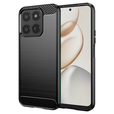 TPU gél tok "Brushed Carbon" Honor 400 Smart / X7d 4G / X7d 5G készülékekhez - fekete