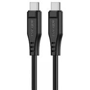 USB-C – USB-C fonott töltő- és adatkábel Acefast "C3-03" 60W és 480 Mbps – 1.2 m – fekete