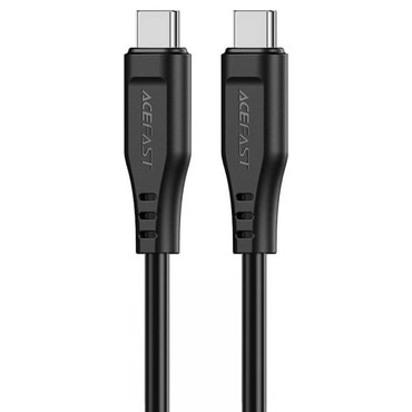 USB-C – USB-C fonott töltő- és adatkábel Acefast "C3-03" 60W és 480 Mbps – 1.2 m – fekete