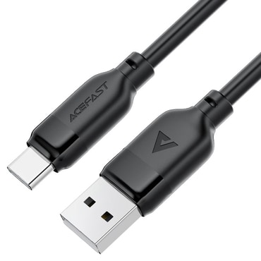 USB-A – USB-C töltő- és adatkábel Acefast "C16-04" 3A és 480 Mbps – 1.2 m – fekete