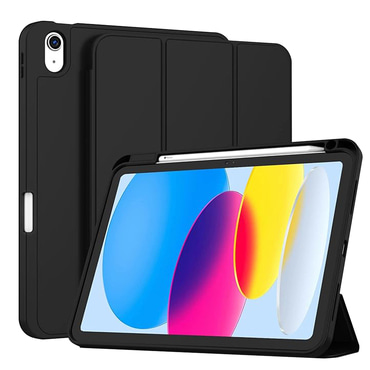 Techsuit "Flex Trifold” tok ceruzatartóval iPad 10.9 2022 / iPad 2025 készülékhez - black