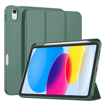 Techsuit "Flex Trifold” tok ceruzatartóval iPad 10.9 2022 / iPad 2025 készülékhez - green