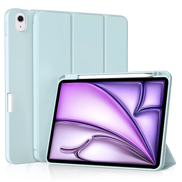Techsuit "Flex Trifold” tok ceruzatartóval iPad Air 11 2024 / Air 11 2025 készülékhez - sky blue