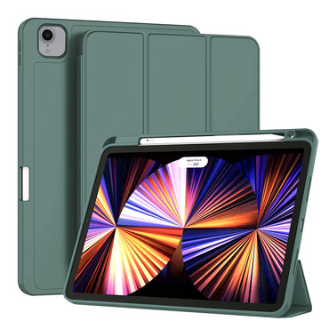 Techsuit "Flex Trifold” tok ceruzatartóval iPad Pro 11 2018 / iPad Pro 11 2020 / iPad Pro 11 2021 / iPad Pro 11 2022 készülékhez - green