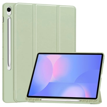 Techsuit "Flex Trifold” tok ceruzatartóval Samsung Galaxy Tab S10 FE Plus készülékhez - matcha green