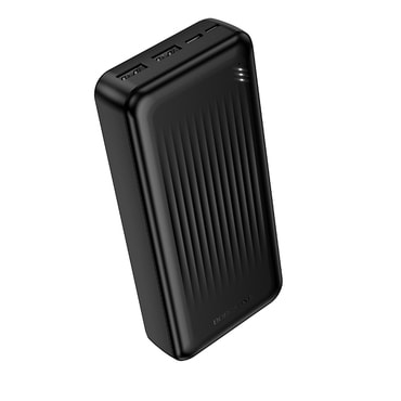 Borofone BJ78A 20000 mAh power bank 2x USB-A, USB-C csatlakozóval és LED jelzőfénnyel - fekete