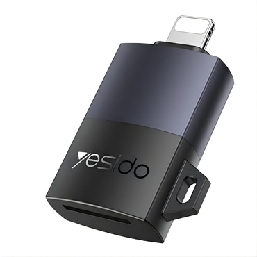 Yesido GS38 Lightning kártyaolvasó TF / MicroSD kártyákhoz - szürke