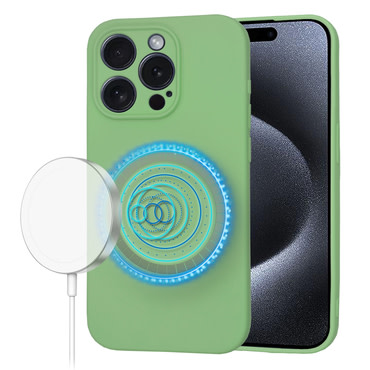 Techsuit SoftFlex MagSafe szilikon tok iPhone 15 Pro készülékhez - mint