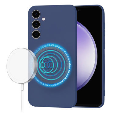 Techsuit SoftFlex MagSafe szilikon tok Samsung Galaxy S23 FE készülékhez - kék