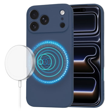 Techsuit SoftFlex MagSafe szilikon tok iPhone 17 Pro készülékhez - kék