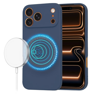 Techsuit SoftFlex MagSafe szilikon tok iPhone 17 Pro Max készülékhez - kék