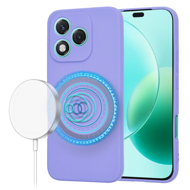 Techsuit SoftFlex MagSafe szilikon tok Honor 400 Lite készülékhez - lila