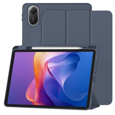 Techsuit "Flex Trifold” tok ceruzatartóval Xiaomi Redmi Pad 2 készülékhez - dark blue