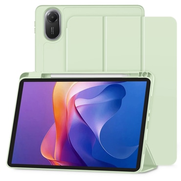Techsuit "Flex Trifold” tok ceruzatartóval Xiaomi Redmi Pad 2 készülékhez - matcha green