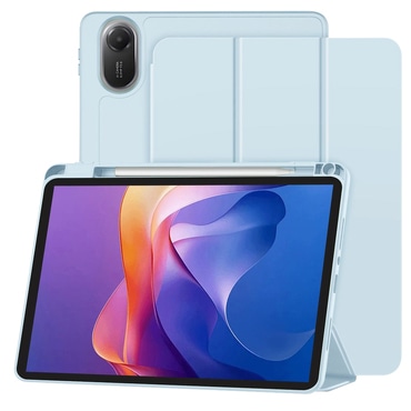 Techsuit "Flex Trifold” tok ceruzatartóval Xiaomi Redmi Pad 2 készülékhez - sky blue