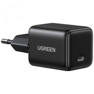 Fali töltő Ugreen X512 20W USB-C PD gyorstöltéssel, GaN technológia – fekete
