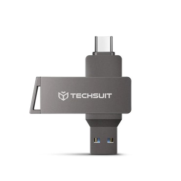USB pendrive Techsuit "THSM20" USB-A és USB-C 3.0 – 256GB – szürke