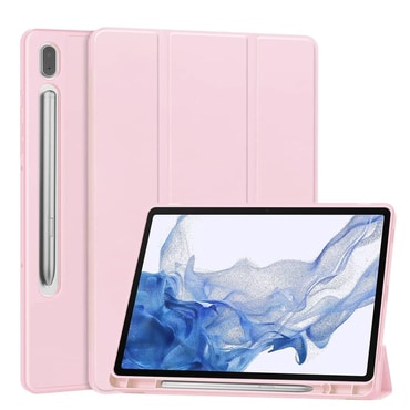 Techsuit "Flex Trifold” tok ceruzatartóval Xiaomi Redmi Pad 2 Pro készülékhez - pink