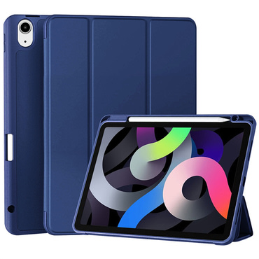 Techsuit "Flex Trifold” tok ceruzatartóval Xiaomi Redmi Pad 2 Pro készülékhez - dark blue