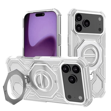 Hibrid tok "Carbon Shield Pro" iPhone 17 Pro Max készülékekhez - white transparent