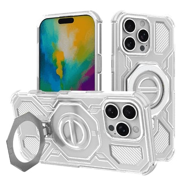 Hibrid tok "Carbon Shield Pro" iPhone 16 Pro Max készülékekhez - white transparent