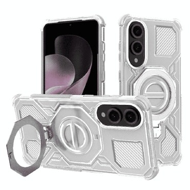 Hibrid tok "Carbon Shield Pro" Samsung Galaxy S25 Edge készülékekhez - white transparent