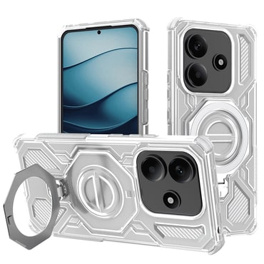 Hibrid tok "Carbon Shield Pro" Xiaomi Redmi Note 14 5G készülékekhez - white transparent