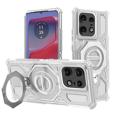 Hibrid tok "Carbon Shield Pro" Motorola Edge 50 Pro készülékekhez - white transparent