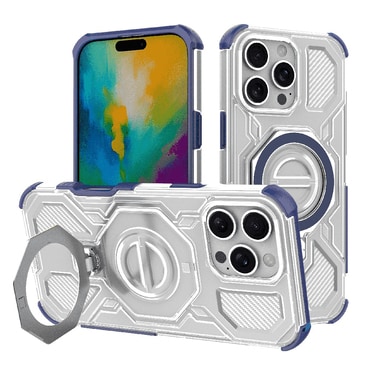 Hibrid tok "Carbon Shield Pro" iPhone 16 Pro Max készülékekhez - blue transparent