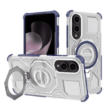 Hibrid tok "Carbon Shield Pro" Samsung Galaxy S25 Edge készülékekhez - blue transparent