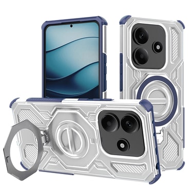 Hibrid tok "Carbon Shield Pro" Xiaomi Redmi Note 14 5G készülékekhez - blue transparent