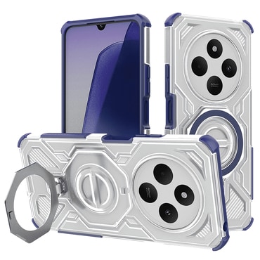 Hibrid tok "Carbon Shield Pro" Xiaomi Redmi 14C / Poco C75 készülékekhez - blue transparent