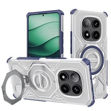 Hibrid tok "Carbon Shield Pro" Xiaomi Redmi Note 14 Pro Plus 5G készülékekhez - blue transparent