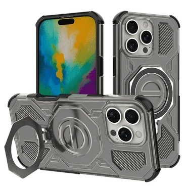 Hibrid tok "Carbon Shield Pro" iPhone 16 Pro Max készülékekhez - smoke black