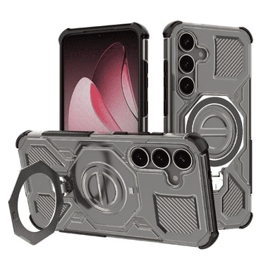 Hibrid tok "Carbon Shield Pro" Samsung Galaxy S25 készülékekhez - smoke black