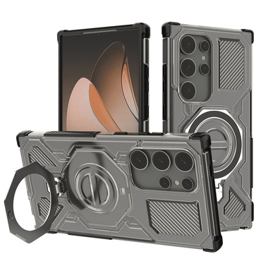 Hibrid tok "Carbon Shield Pro" Samsung Galaxy S24 Ultra készülékekhez - smoke black
