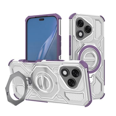 Hibrid tok "Carbon Shield Pro" Honor 400 Lite készülékekhez - purple transparent